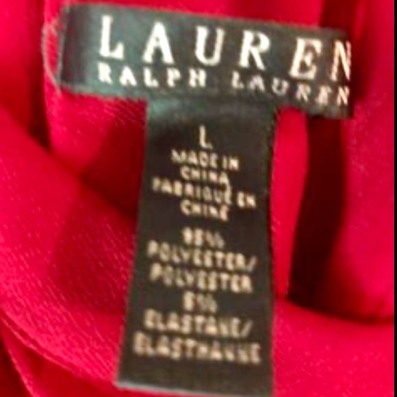 Gorgeous Ralph Lauren Red Sleeveless Wide-Leg Jumpsuit - Picture 4 of 16